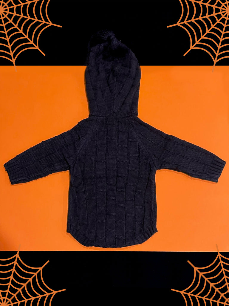 Spooky Jack-O-Lantern Knit Onesie