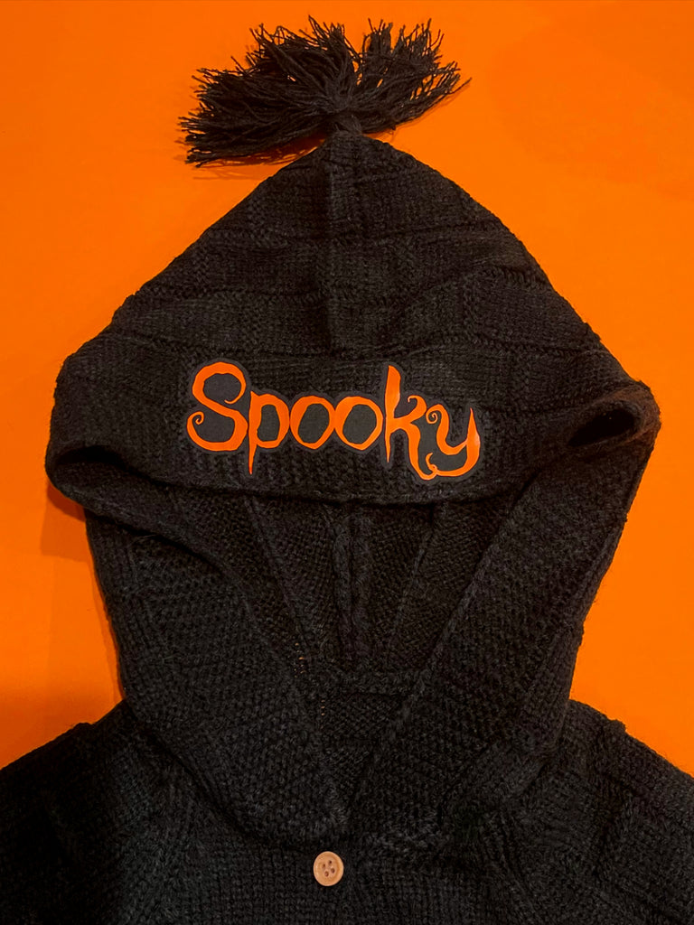 Spooky Jack-O-Lantern Knit Onesie